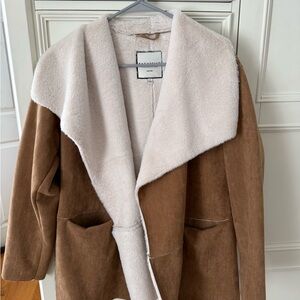 Bagatelle Tan and Cream Teddy Jacket